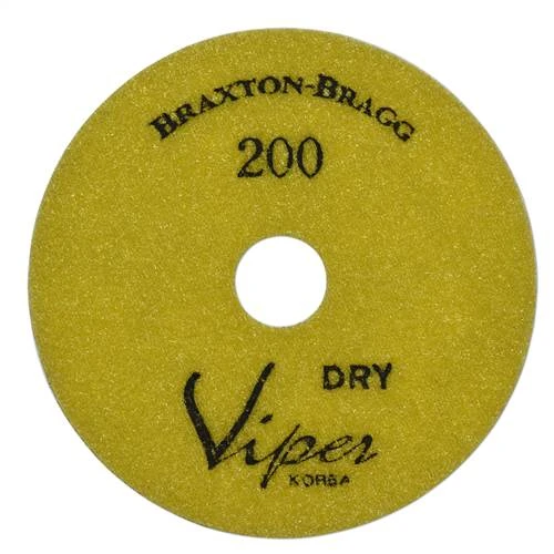 Viper 7-Step Diamond Granite Dry Polishing Pad, 4 in, 200 Grit