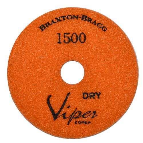 Viper 7-Step Diamond Granite Dry Polishing Pad, 4 in, 1500 Grit