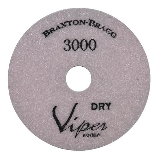 Viper 7-Step Diamond Granite Dry Polishing Pad, 4 in, 3000 Grit