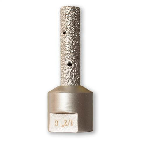 Apexx Brazed Sink Drum, 1/2 In x 2 In, Coarse 30 Grit, 5/8-11 Thread