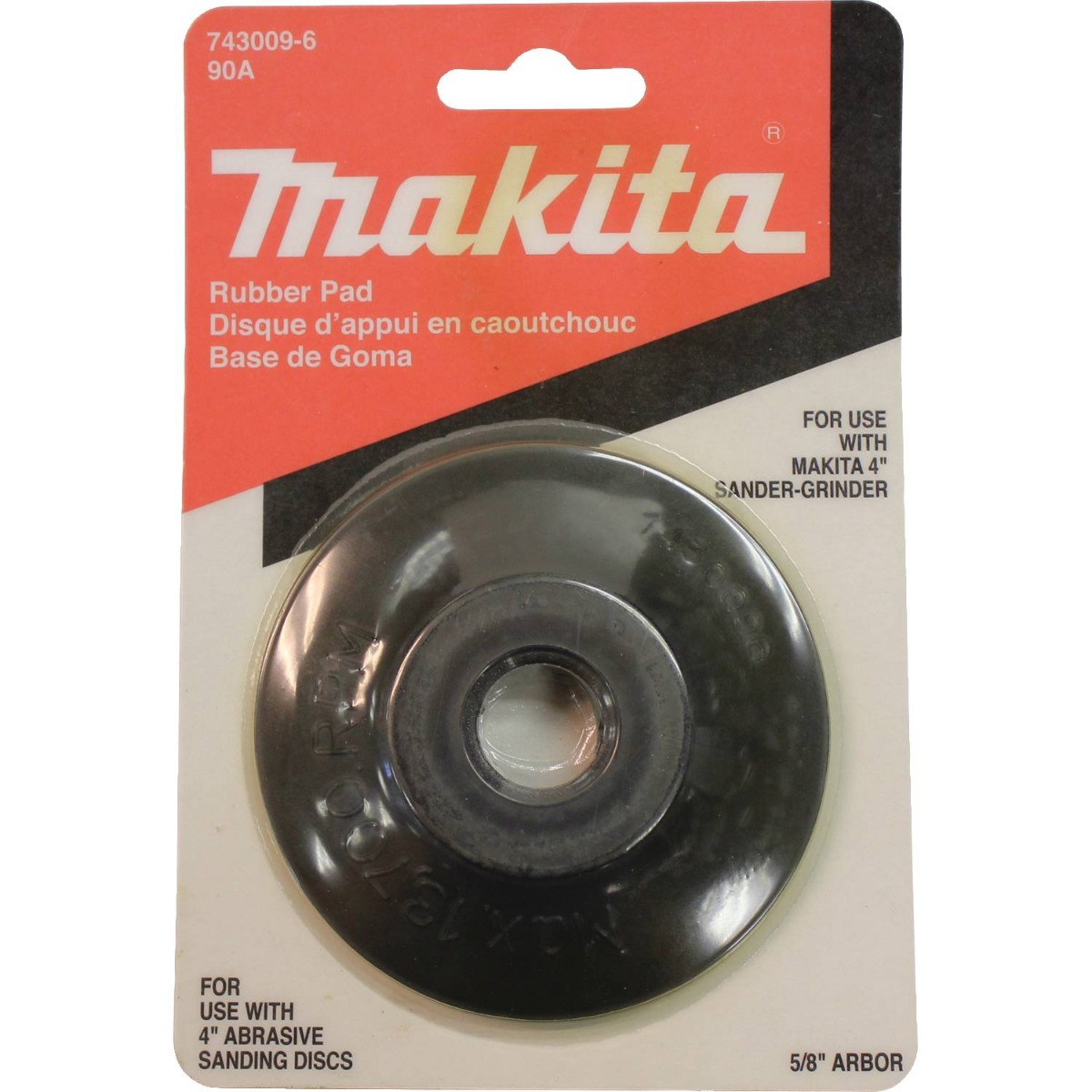 Makita 4 in Rubber Pad
