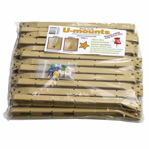 U-Mount Undermount Sink Supports, 12 in (25 each)