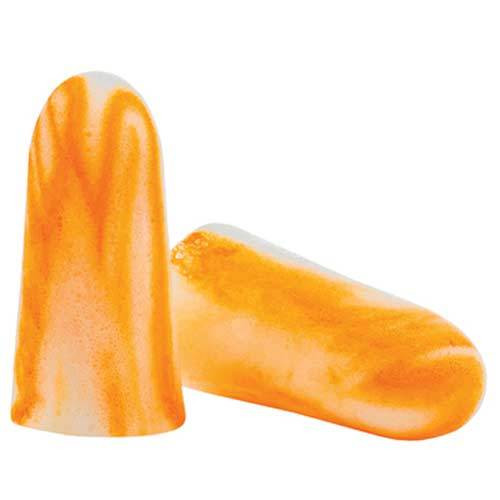 Moldex Softies Disposable Earplugs, Orange/White Swirl, Uncorded, 200 Pairs