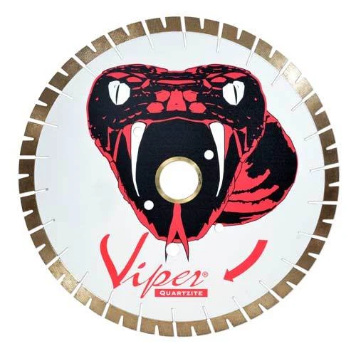 Viper Quartzite Bridge Saw Blade, 16 in, 20mm Seg, 50/60mm Arbor, Breton, Denver, Donatoni Pinholes