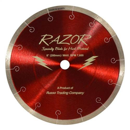 RTC Razor Wet Diamond Saw Tile Blade, 8