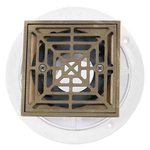 Noble PVC Drain With Square Nickel Strainer