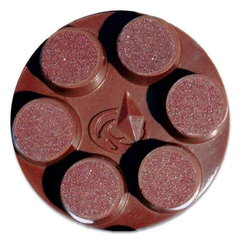 Calibra Ceramic Bond Floor Pads, Dry/Wet, 3", 100 Grit - Medium