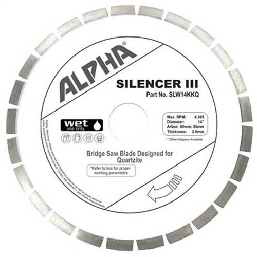 Alpha Silencer III Quartzite Blade, 18"