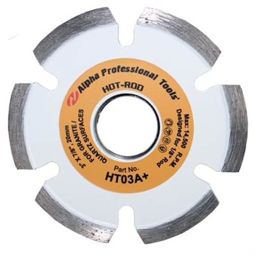 Alpha Hot-Rod Granite Blade, 3", 1/4" Rod