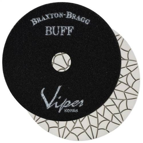 Viper Diamond Granite Wet Polishing Pad, 5", Buff Light And Dark Stone