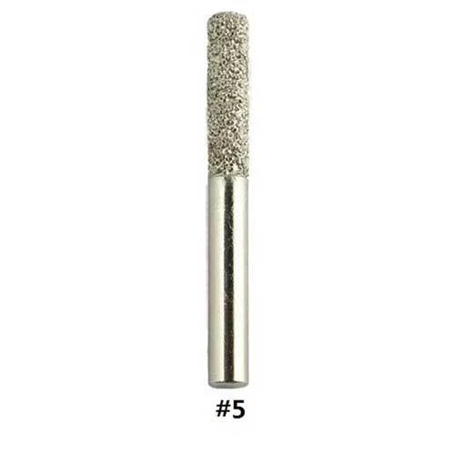 Apexx Brazed Carving Bit - #5, 1/4 In Shank, 4500 Max RPM
