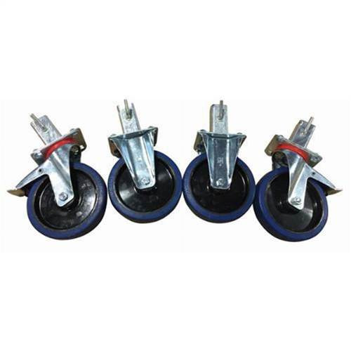 Weha Caster Wheels For New A-Frame Transport Carts, 2 Fixed And 2 Swivel