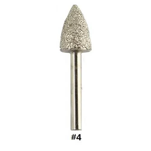Apexx Brazed Carving Bit - #4, 1/4 In Shank, 4500 Max RPM