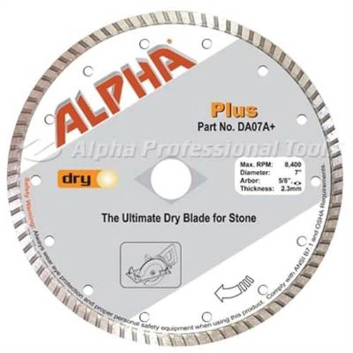 Alpha Dry Granite Plus Blade, 10", 5/8 Arbor