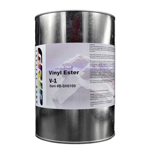 Grip Crystal Bond Vinyl Ester V-1 Flowing Adhesive, 5 Gal Pail