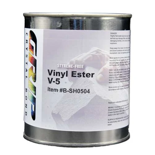 Grip Crystal Bond Vinyl Ester V-5 Semi Knife Grade Adhesive, 1 qt