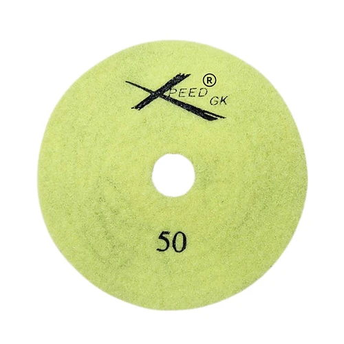 Xpeed GK 7-Step Metal Chip Wet Diamond Polishing Pad, 4 In, 50 Grit