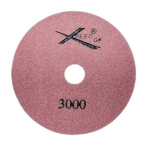 Xpeed GK 7-Step Metal Chip Wet Diamond Polishing Pad, 4 In, 3000 Grit