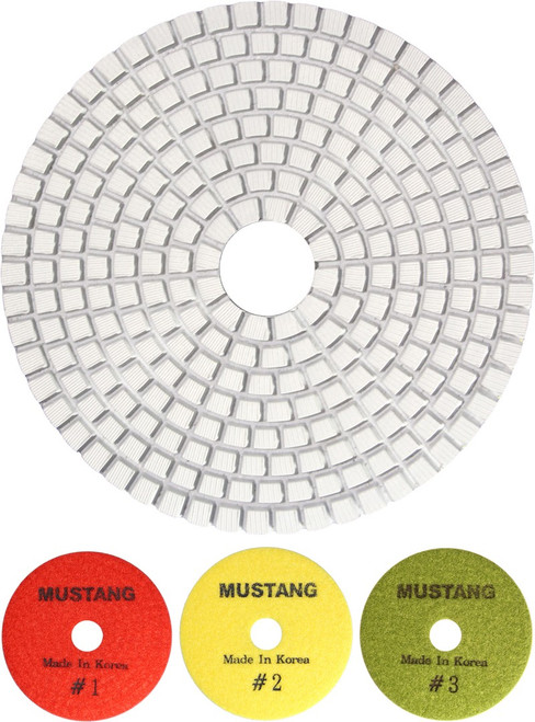 Mustang Snowflake 4" 3-Step Polishing Pad Pos. 3