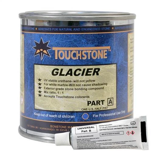 Touchstone Glacier, Gallon Kit, Clear, 1 Gal, Part A, 4 qts. Part B