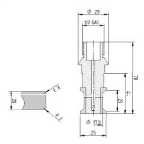 Diamut T23 R3 CNC Profile Wheel -  1/2 Gas