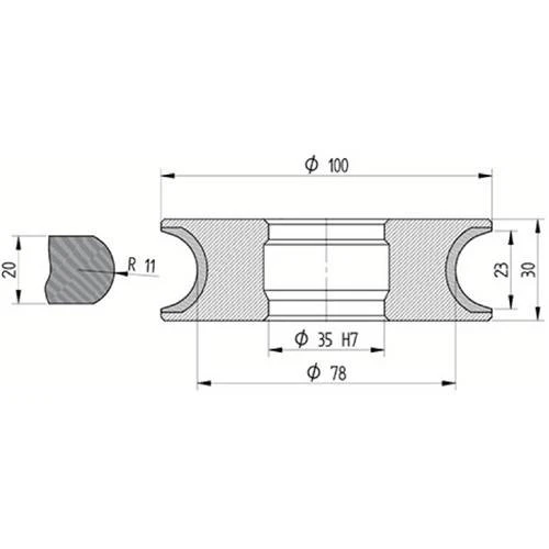 Diamut V22 R10.5 CNC Profile Wheel - 100