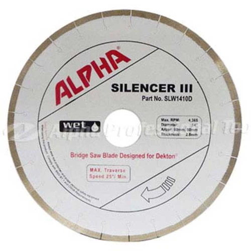 Alpha Silencer III Dekton Blades, 10" - 18"