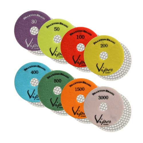 Viper White Resin Wet 7-Step Polishing Pads