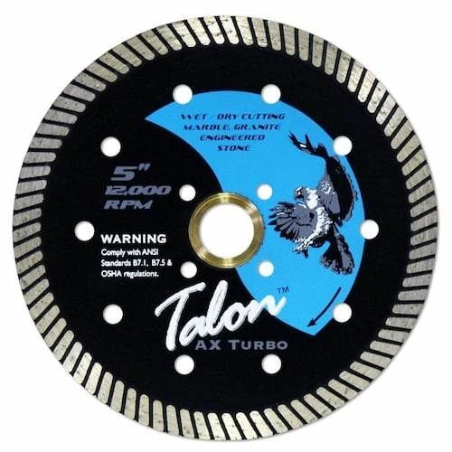 Talon AX Turbo Diamond Dry Granite Blade, 5 in