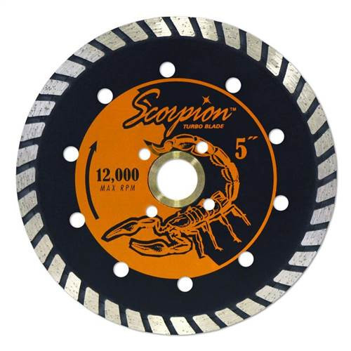 Scorpion Turbo Diamond Dry Granite Blade, 5 in