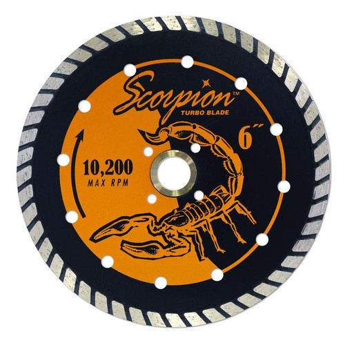 Scorpion Turbo Diamond Dry Granite Blade, 6 in