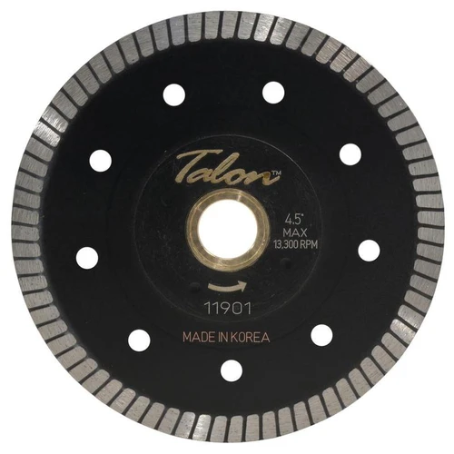 Talon Thin Turbo Diamond Granite Blade With Flange, 4-1/2 in