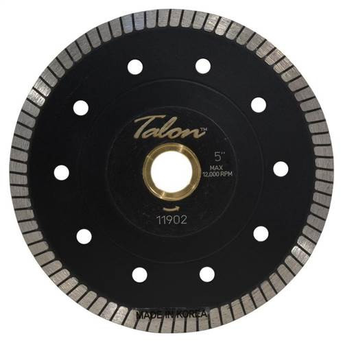 Talon Thin Turbo Diamond Granite Blade With Flange, 5 in