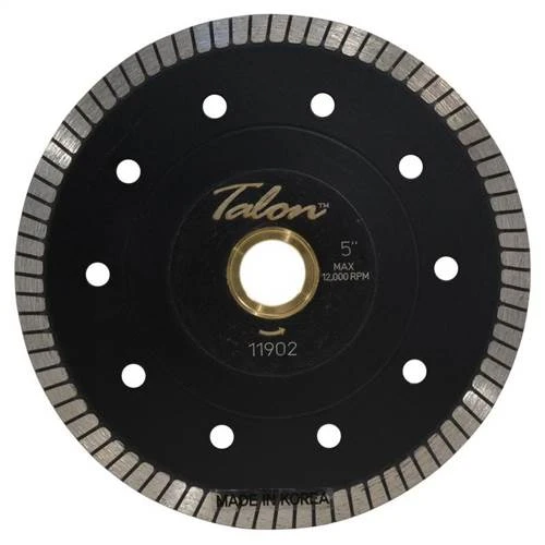 Talon Thin Turbo Diamond Granite Blade With Flange, 5 in
