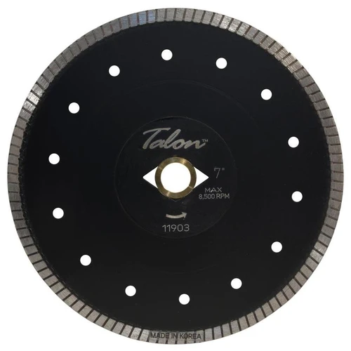 Talon Thin Turbo Diamond Granite Blade With Flange, 7 in