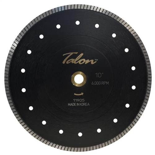 Talon Thin Turbo Diamond Granite Blade With Flange, 10 in