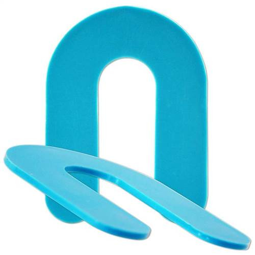 Groves 1/16 in Slot Horse Shoe Shims Blue (250 Per Box)