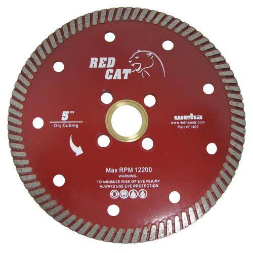 Weha Red Cat Turbo Granite Quartz Blade, 5 in