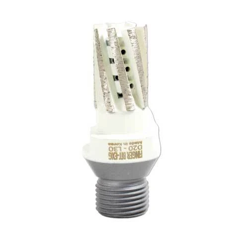DS CNC Porcelain And Dekton Finger Bit, Twisted, EXG(K), T8