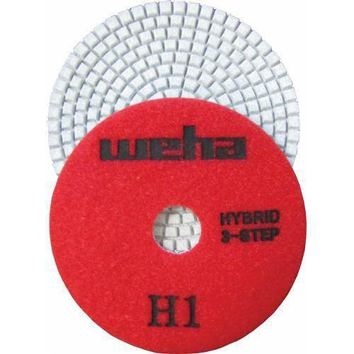 Weha 3-Step Wet/Dry Hybrid Diamond Polishing Pads, 3 in, Step 1