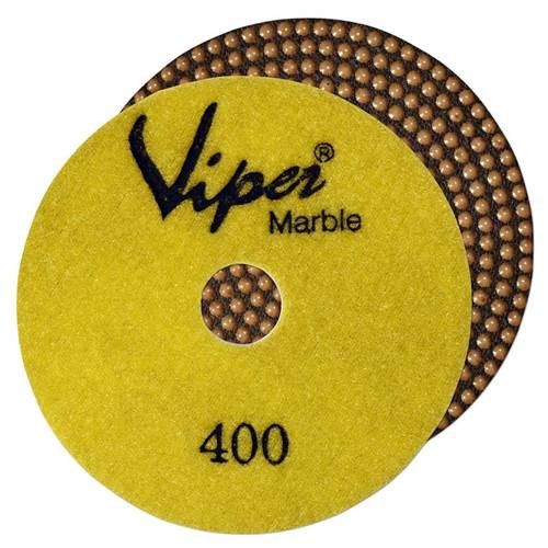 Viper 7-Step Flex Resin Marble Polishing Pad, 4 in, 400 Grit