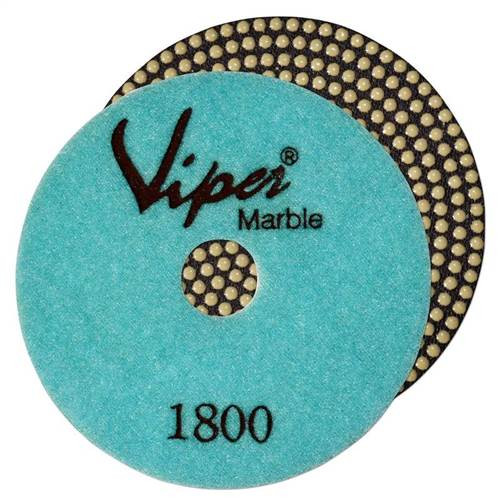 Viper 7-Step Flex Resin Marble Polishing Pad, 4 in, 1800 Grit
