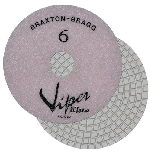 Viper Elite 6-Step Diamond Granite Wet Polishing Pad, 4 in, Step 6