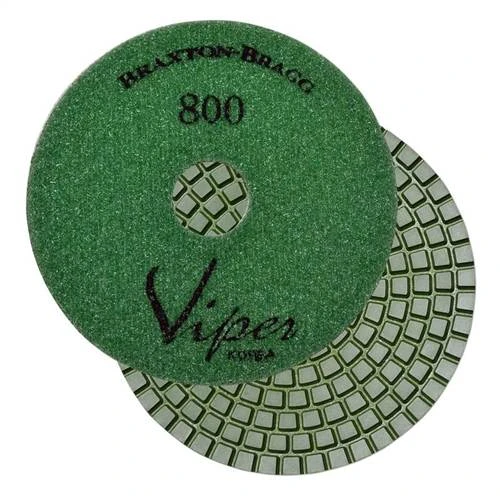 Viper 7-Step Diamond Granite Wet Polishing Pad, 4 in, 800 Grit