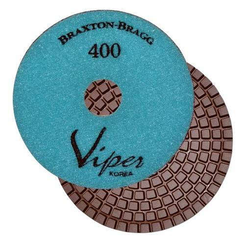 Viper 7-Step Diamond Granite Wet Polishing Pad, 3 in, 400 Grit