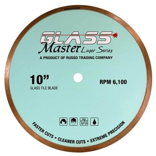 RTC Glass Master Continuous Rim Diamond Tile Blade, 10 in