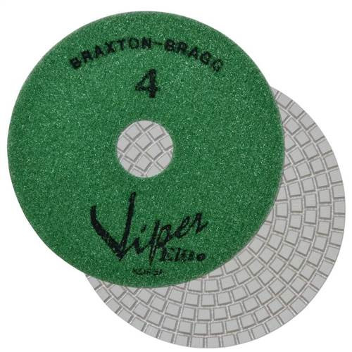 Viper Elite 6-Step Diamond Granite Wet Polishing Pad, 3 in, Step 4