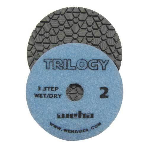 Weha Trilogy 3-Step Dry Diamond Polishing Pad, 4 in, Step 2