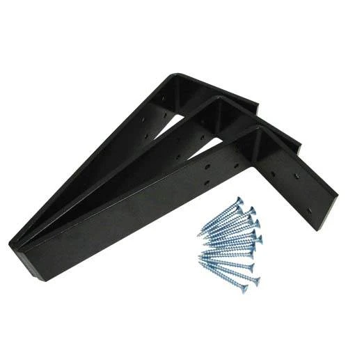 Weha L-Shaped Counter Top Support Bracket, 3 Pack, 10 in