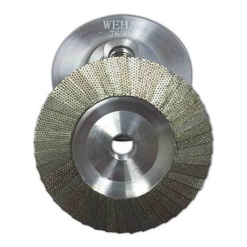 Weha Flap Diamond Cup Wheel, 4 in, 60 Grit